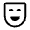 Comedy Mask Icon from Rounded Line - Material Symbols Set