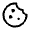 Cookie Icon from Sharp Line - Material Symbols Set