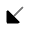 Arrow Left Down Icon from Solar Bold Duotone Set