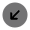 Round Arrow Left Down Icon from Solar Bold Duotone Set