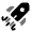 Rocket 4 Icon from Solar Bold Duotone Set