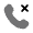 Call Cancel Icon from Solar Bold Duotone Set