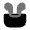 Airbuds Case Open Icon from Solar Bold Duotone Set