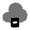 Cloud Storage Icon from Solar Bold Duotone Set