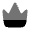 Crown Minimalistic Icon from Solar Bold Duotone Set