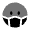 Facemask Circle Icon from Solar Bold Duotone Set