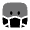 Facemask Square Icon from Solar Bold Duotone Set