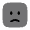 Sad Square Icon from Solar Bold Duotone Set