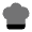 Chef Hat Icon from Solar Bold Duotone Set