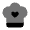 Chef Hat Heart Icon from Solar Bold Duotone Set