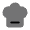 Chef Hat Minimalistic Icon from Solar Bold Duotone Set