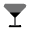 Wineglass Triangle Icon from Solar Bold Duotone Set