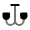 Chandelier Icon from Solar Bold Duotone Set