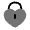 Heart Lock Icon from Solar Bold Duotone Set