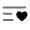 List Heart Minimalistic Icon from Solar Bold Duotone Set
