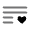 List Heart Icon from Solar Bold Duotone Set