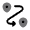 Routing 7 Icon from Solar Bold Duotone Set