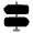 Signpost Icon from Solar Bold Duotone Set