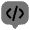 Chat  Square Code Icon from Solar Bold Duotone Set
