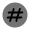 Hashtag Circle Icon from Solar Bold Duotone Set