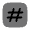 Hashtag Square Icon from Solar Bold Duotone Set