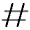 Hashtag Icon from Solar Bold Duotone Set