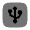 USB Square Icon from Solar Bold Duotone Set