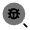 Minimalistic Magnifer Bug Icon from Solar Bold Duotone Set