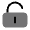 Lock Keyhole Minimalistic Unlocked Icon from Solar Bold Duotone Set