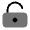 Lock Keyhole Unlocked Icon from Solar Bold Duotone Set