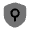 Shield Keyhole Minimalistic Icon from Solar Bold Duotone Set