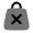 Bag Cross Icon from Solar Bold Duotone Set