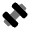 Dumbbell Large Icon from Solar Bold Duotone Set