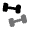 Dumbbells Icon from Solar Bold Duotone Set