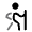 Hiking Icon from Solar Bold Duotone Set