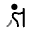 Hiking Minimalistic Icon from Solar Bold Duotone Set