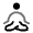 Meditation Icon from Solar Bold Duotone Set