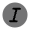Text Italic Circle Icon from Solar Bold Duotone Set