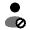 User Block Icon from Solar Bold Duotone Set