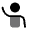 User Hand Up Icon from Solar Bold Duotone Set