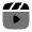 Clapperboard Play Icon from Solar Bold Duotone Set