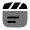 Clapperboard Text Icon from Solar Bold Duotone Set
