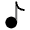 Music Note 8 Icon from Solar Bold Duotone Set