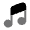 Music Note Icon from Solar Bold Duotone Set