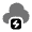 Cloud Bolt Minimalistic Icon from Solar Bold Duotone Set