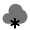 Cloud Snowfall Icon from Solar Bold Duotone Set