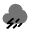 Cloud Storm Icon from Solar Bold Duotone Set