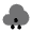Cloud Waterdrops Icon from Solar Bold Duotone Set