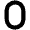 0 Icon from Font Awesome Solid Set