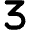 3 Icon from Font Awesome Solid Set
